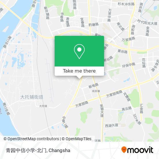 青园中信小学-北门 map