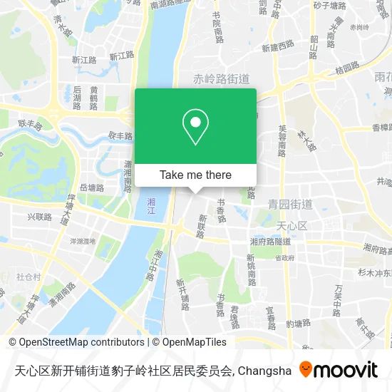 天心区新开铺街道豹子岭社区居民委员会 map