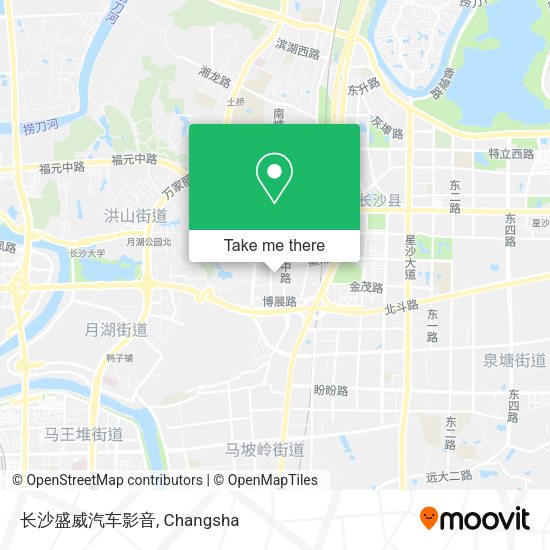 长沙盛威汽车影音 map