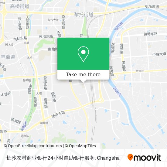 长沙农村商业银行24小时自助银行服务 map