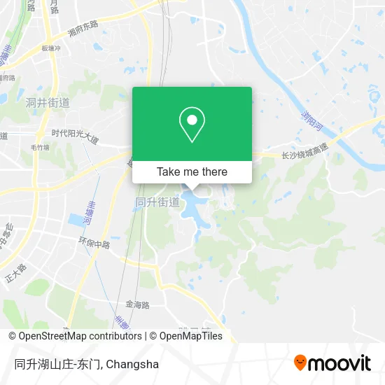 同升湖山庄-东门 map