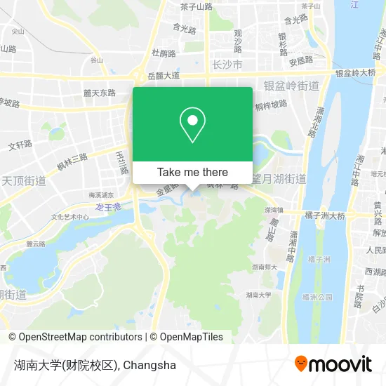 湖南大学(财院校区) map