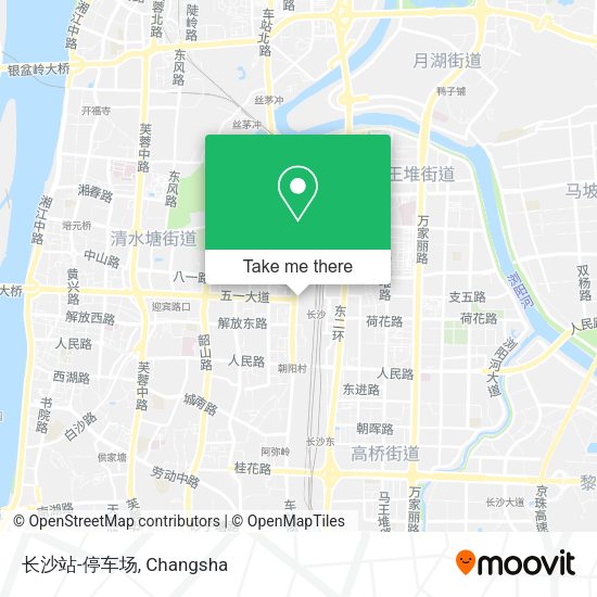 长沙站-停车场 map
