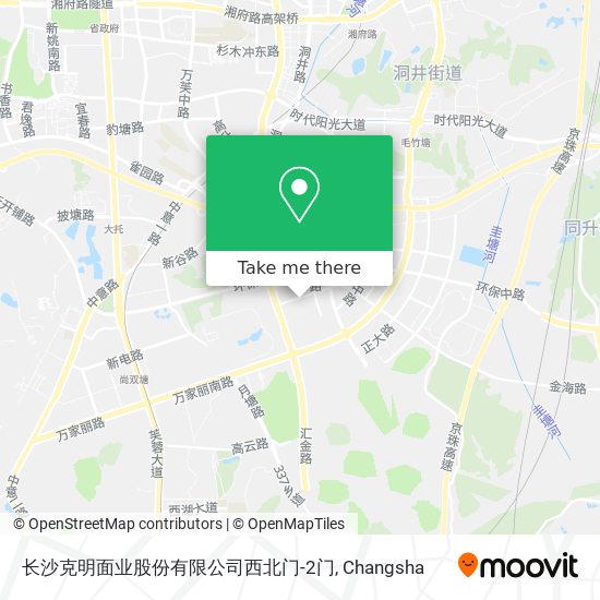 长沙克明面业股份有限公司西北门-2门 map