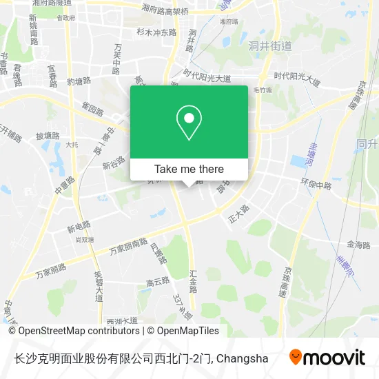 长沙克明面业股份有限公司西北门-2门 map