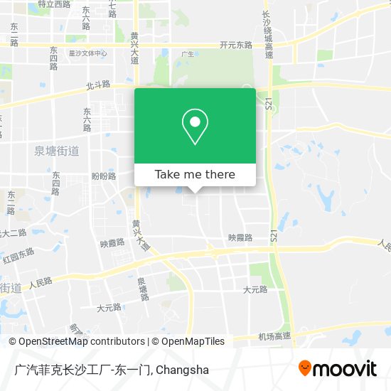广汽菲克长沙工厂-东一门 map