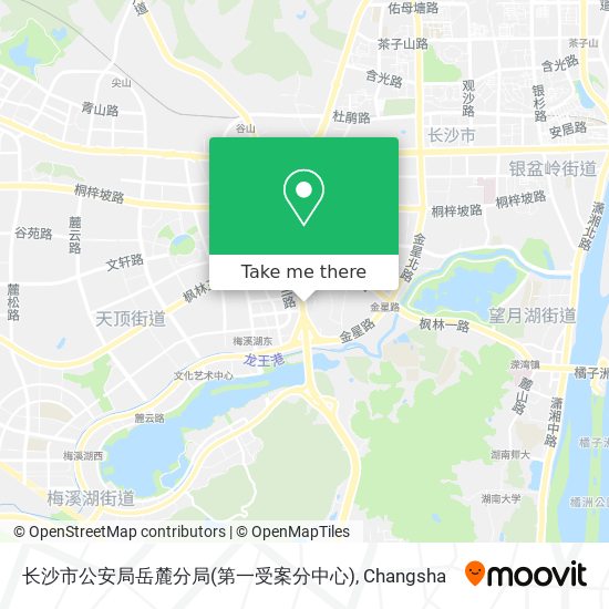 长沙市公安局岳麓分局(第一受案分中心) map