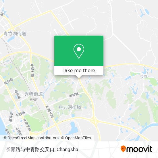 长青路与中青路交叉口 map