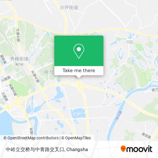 中岭立交桥与中青路交叉口 map