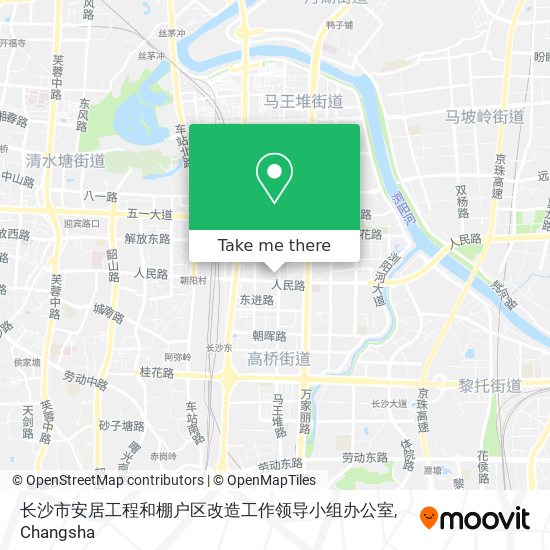 长沙市安居工程和棚户区改造工作领导小组办公室 map