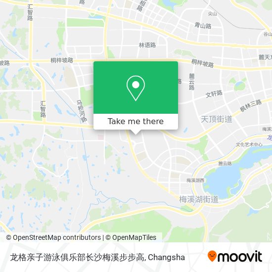 龙格亲子游泳俱乐部长沙梅溪步步高 map