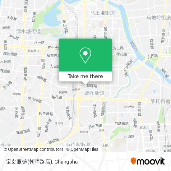 宝岛眼镜(朝晖路店) map