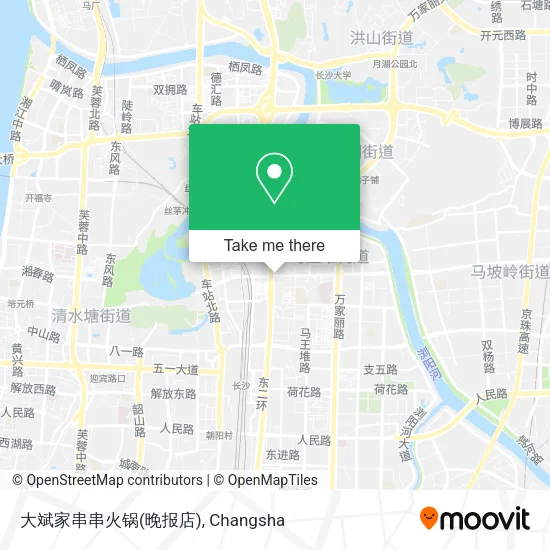 大斌家串串火锅(晚报店) map