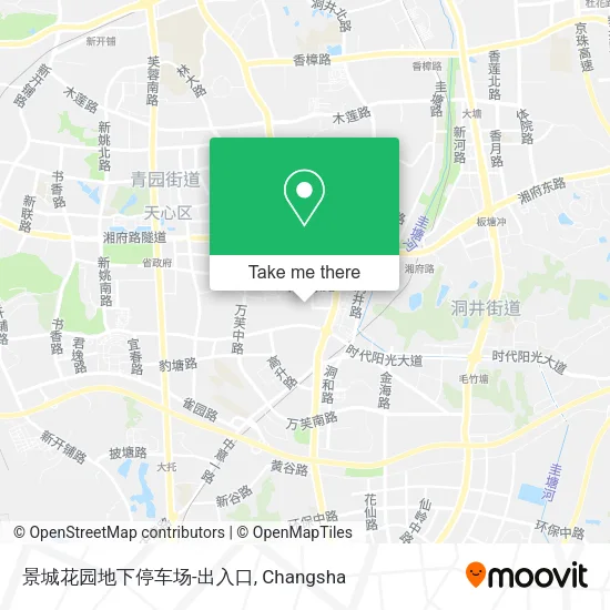 景城花园地下停车场-出入口 map