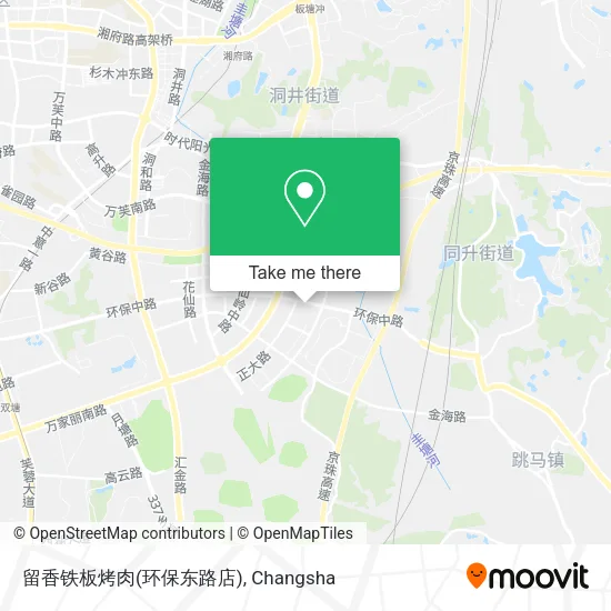 留香铁板烤肉(环保东路店) map