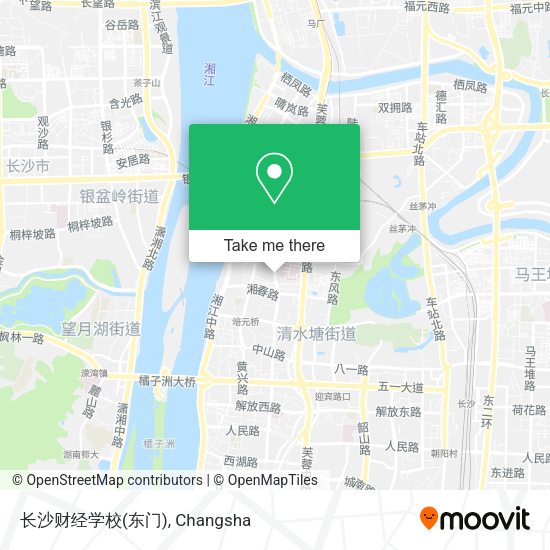 长沙财经学校(东门) map