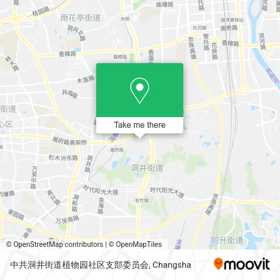 中共洞井街道植物园社区支部委员会 map