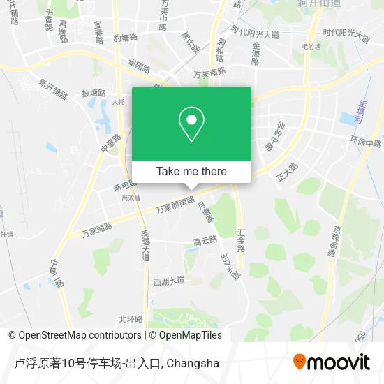 卢浮原著10号停车场-出入口 map