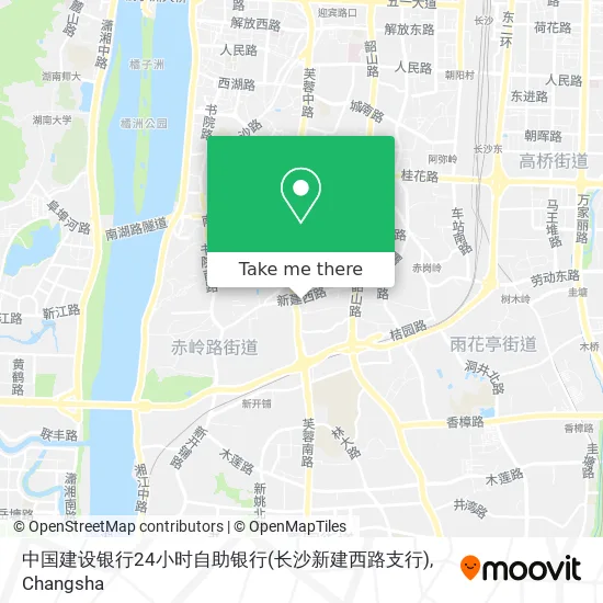 中国建设银行24小时自助银行(长沙新建西路支行) map