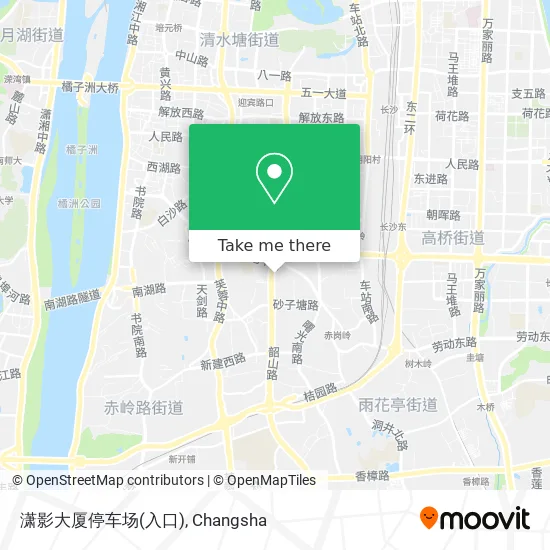 潇影大厦停车场(入口) map