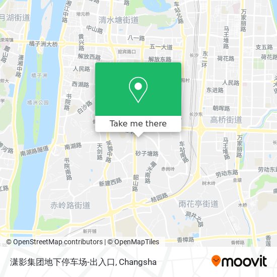 潇影集团地下停车场-出入口 map