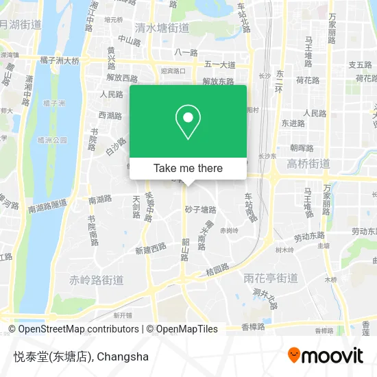 悦泰堂(东塘店) map