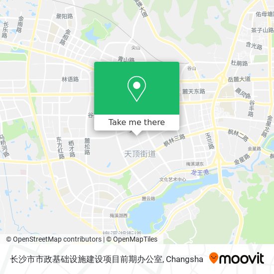 长沙市市政基础设施建设项目前期办公室 map