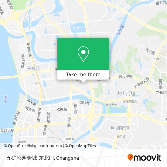 五矿沁园金城-东北门 map