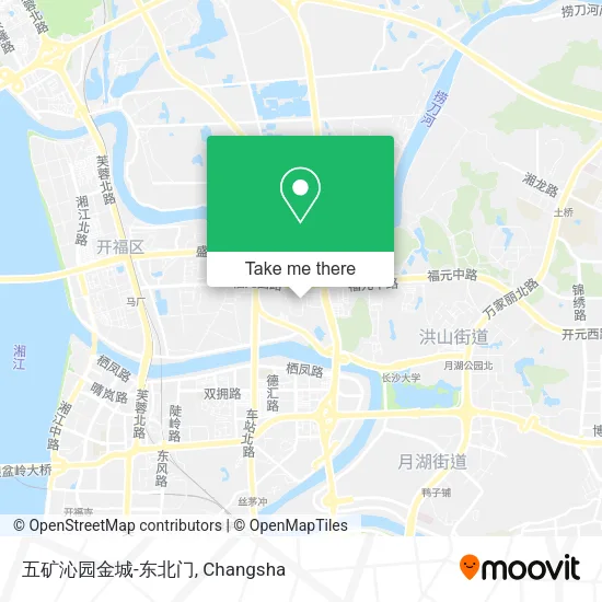 五矿沁园金城-东北门 map