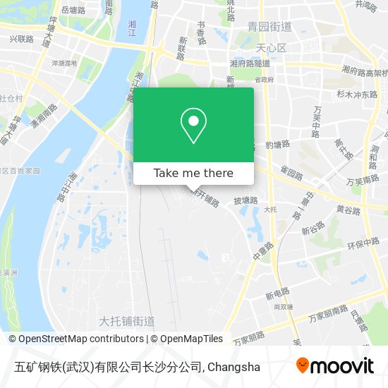 五矿钢铁(武汉)有限公司长沙分公司 map