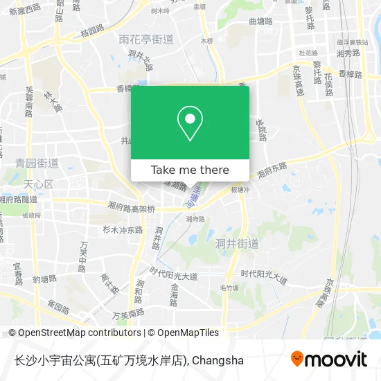 长沙小宇宙公寓(五矿万境水岸店) map