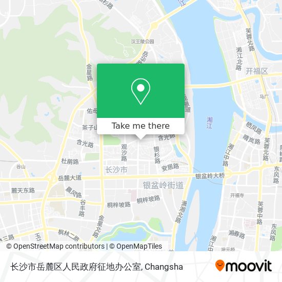 长沙市岳麓区人民政府征地办公室 map