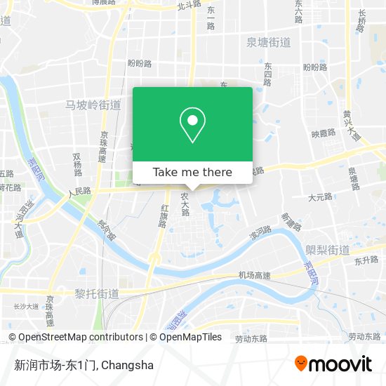新润市场-东1门 map