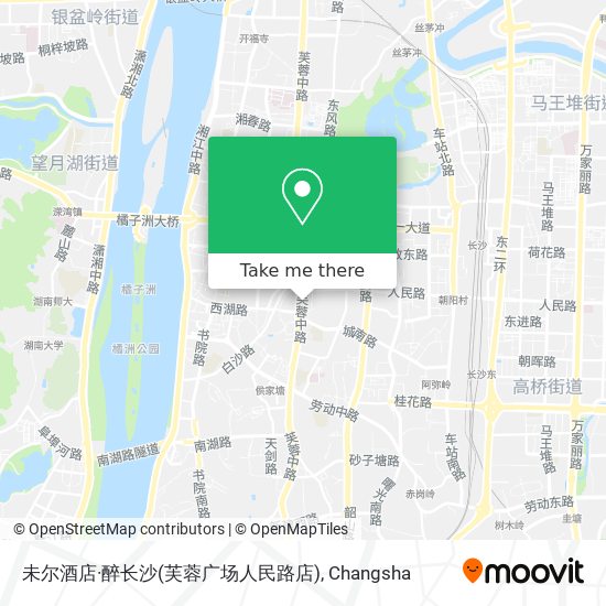 未尔酒店·醉长沙(芙蓉广场人民路店) map