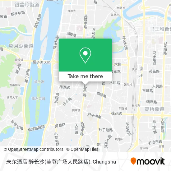 未尔酒店·醉长沙(芙蓉广场人民路店) map