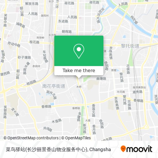 菜鸟驿站(长沙丽景香山物业服务中心) map