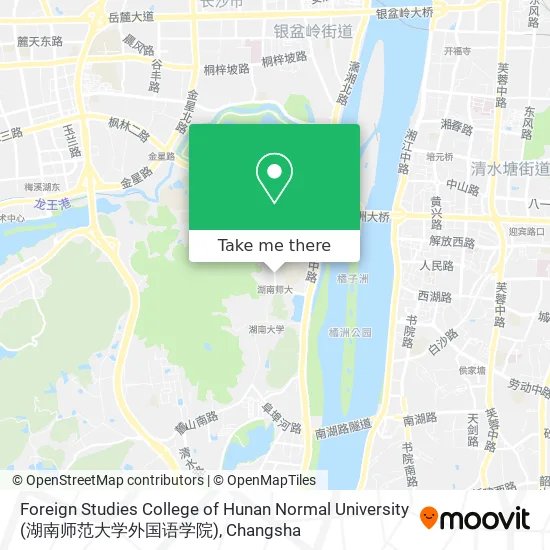 Foreign Studies College of Hunan Normal University (湖南师范大学外国语学院) map