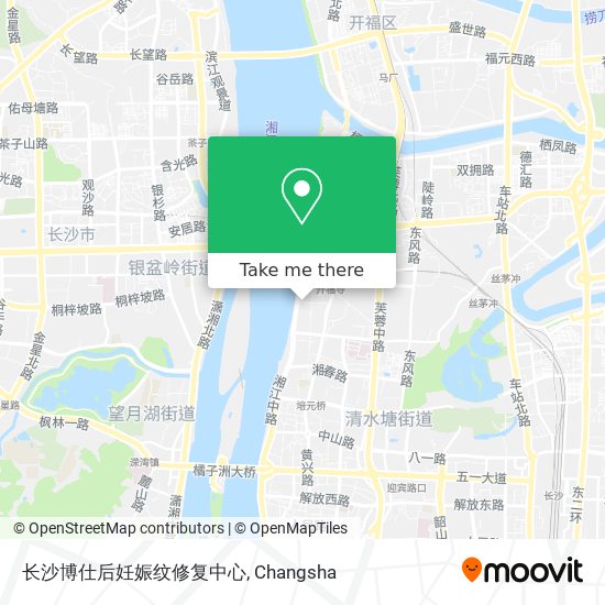长沙博仕后妊娠纹修复中心 map