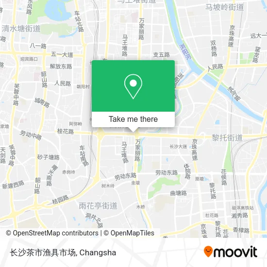 长沙茶市渔具市场 map