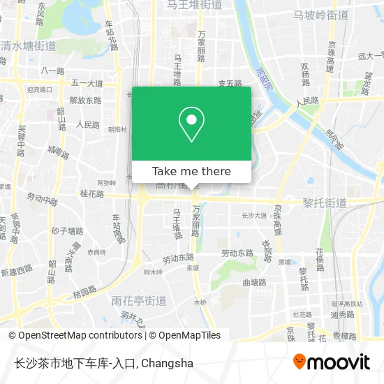 长沙茶市地下车库-入口 map