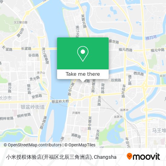 小米授权体验店(开福区北辰三角洲店) map