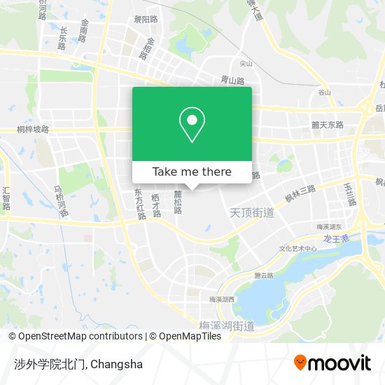 涉外学院北门 map