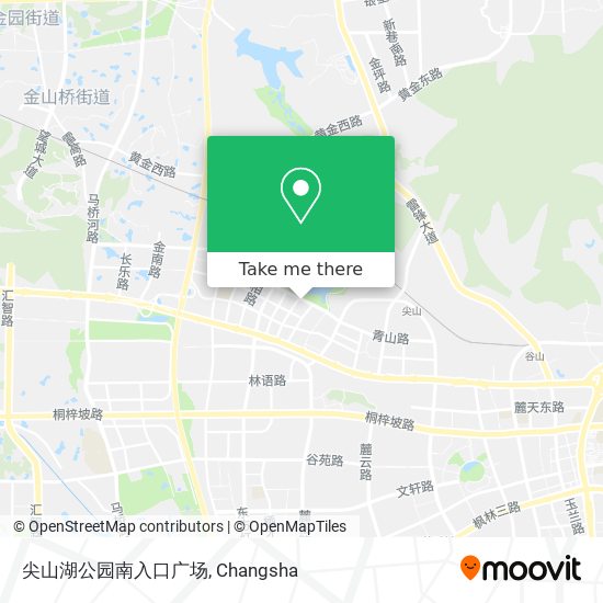 尖山湖公园南入口广场 map