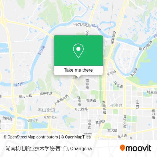 湖南机电职业技术学院-西1门 map