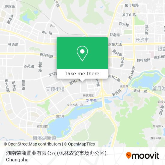 湖南荣商置业有限公司(枫林农贸市场办公区) map