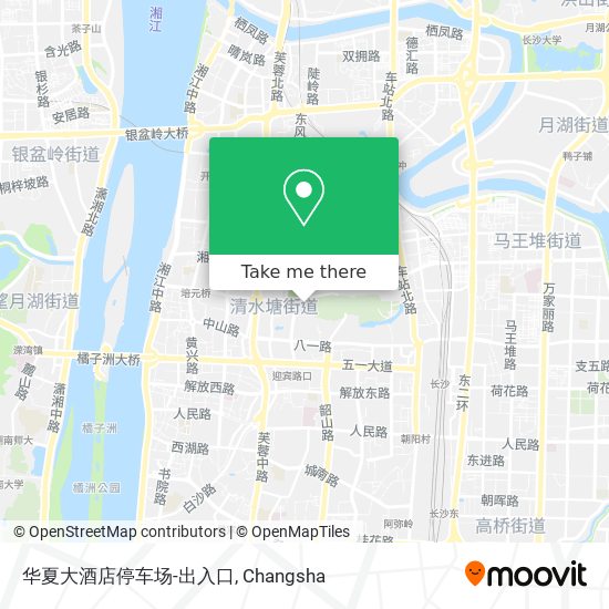 华夏大酒店停车场-出入口 map