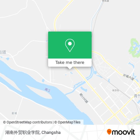 湖南外贸职业学院 map