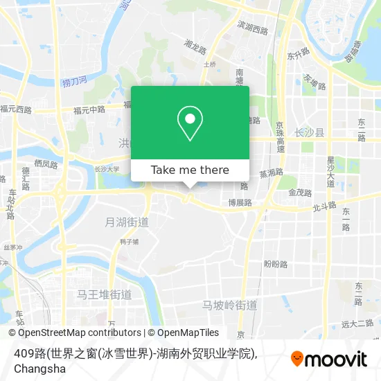 409路(世界之窗(冰雪世界)-湖南外贸职业学院) map