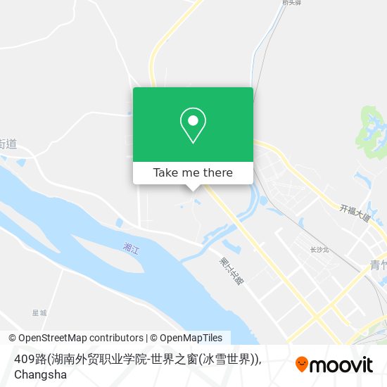 409路(湖南外贸职业学院-世界之窗(冰雪世界)) map