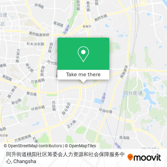 同升街道桃阳社区筹委会人力资源和社会保障服务中心 map